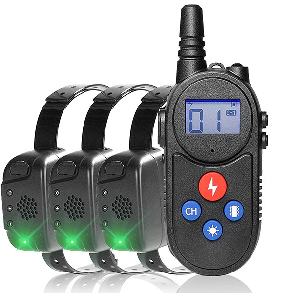 Dog Training Collars with walkie talkie Remote Control Distance Up to 3280Ft for 3 dogs