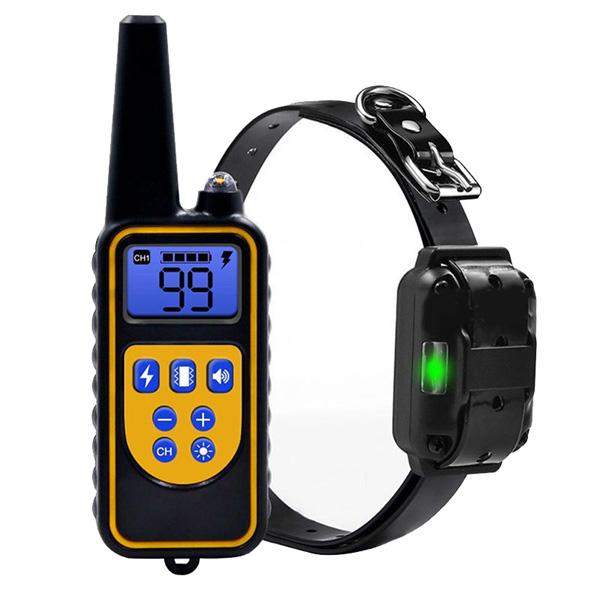 dog training collar 800M remote rechargeable and waterproof dog trainer