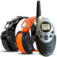 Waterproof Dog E-Collar Trainer with remote Rechargeable E-Collar for 2 Dogs