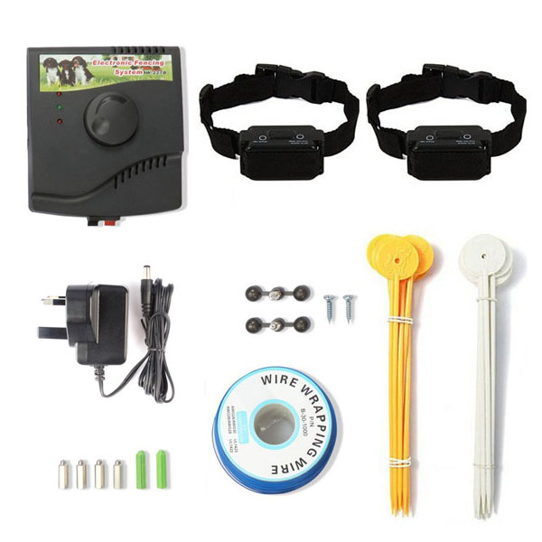 Rechargeable Electronic Dog Fence Wired Containment System with Waterproof Collar