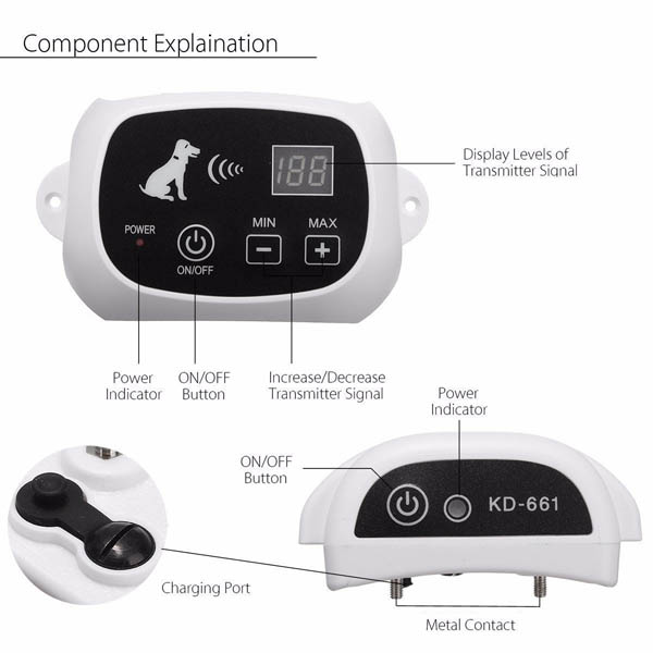 Outdoor Wireless Electronic Dog Fence System