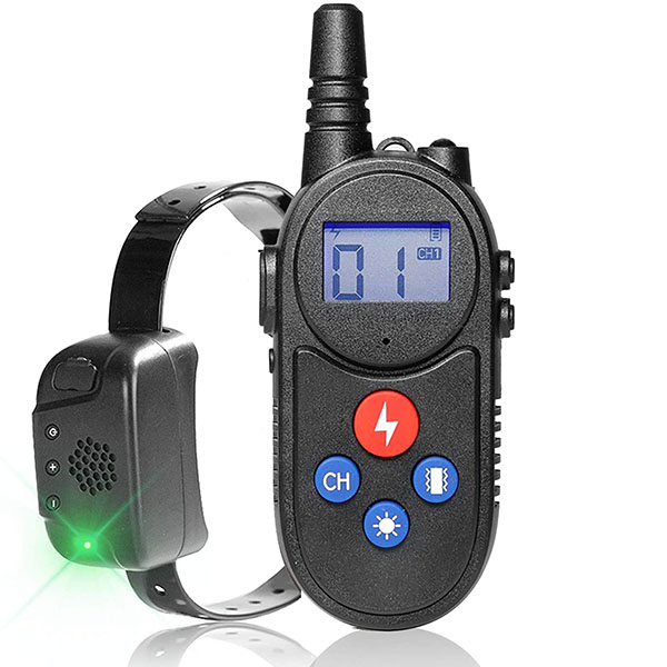 dog training collar with walkie talkie Remote Control Distance Up to 3280Ft