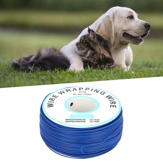 Electric Dog Fence Wire Grade Super Duty Solid Core 300m/984ft Electric Pet Fence Coil Wire Cables Dog Underground Wire Fencing System
