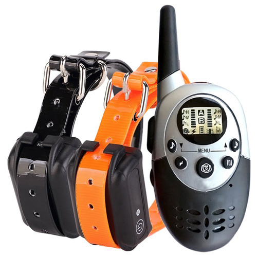 Waterproof Dog E-Collar Trainer with remote Rechargeable E-Collar for 2 Dogs