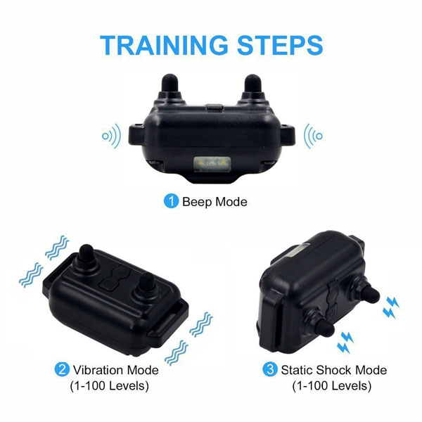 dog training collar 800M remote rechargeable and waterproof dog trainer