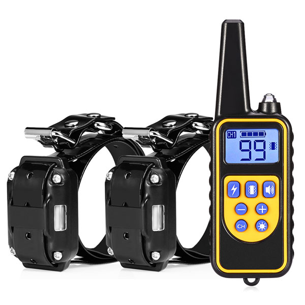 dog training collar 800M remote rechargeable and waterproof dog trainer