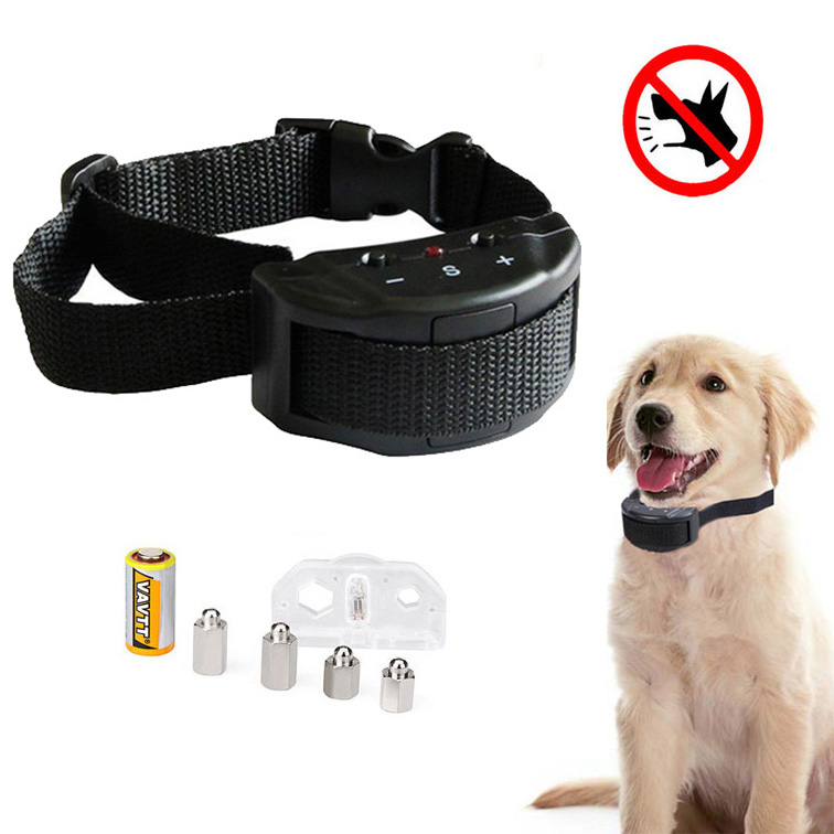 Anti No Bark Shock Dog Trainer Stop Barking Dog Training Collar adjustable